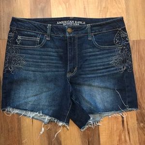 American Eagle Outfitters Dark Blue Jean Shorts